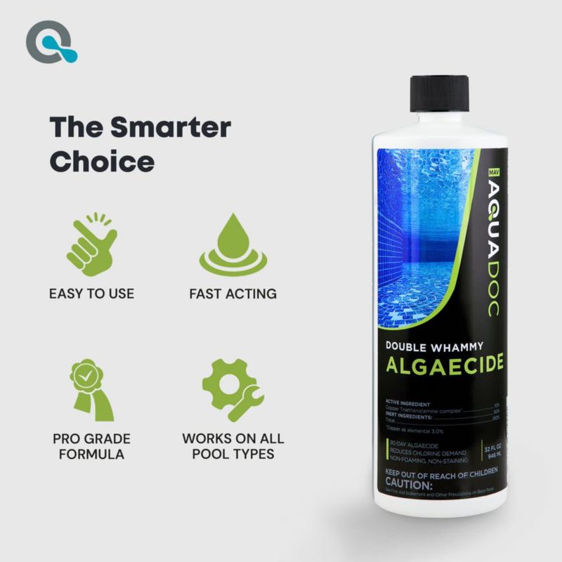 Algicida para piscina MAV AquaDoc Double Whammy 946 ml