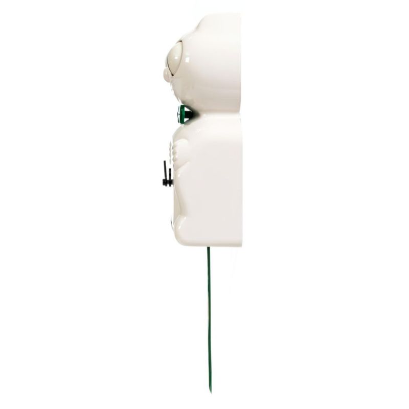 Reloj de pared Kit Cat Klock Candy Cane Green a pilas