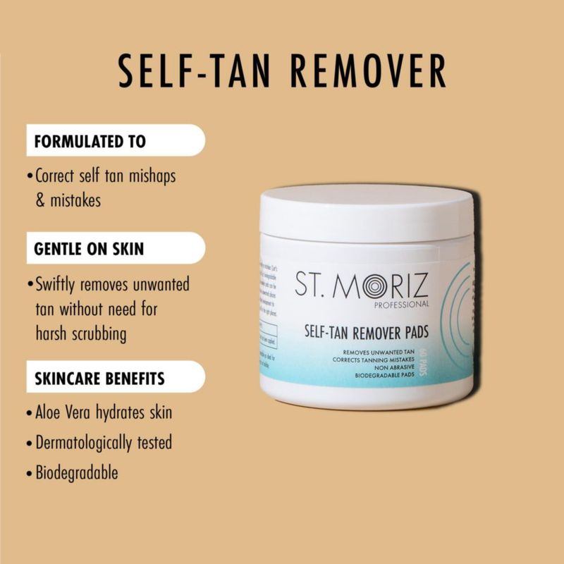 Discos desmaquillantes para autobronceador ST. MORIZ 60 unidades veganos