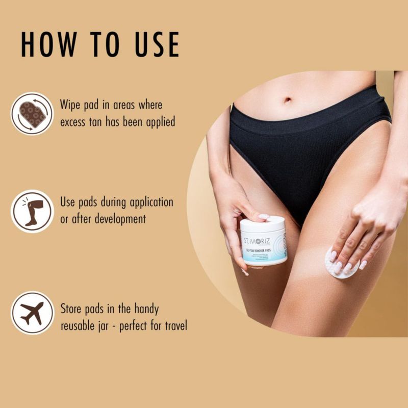 Discos desmaquillantes para autobronceador ST. MORIZ 60 unidades veganos