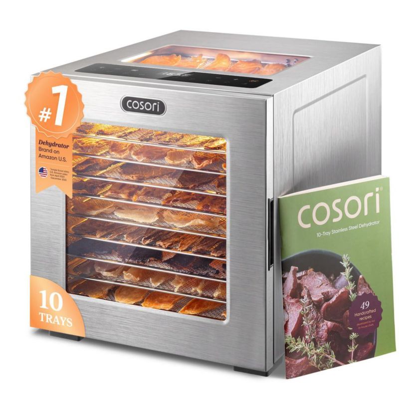 Deshidratador de alimentos Cosori 10 bandejas acero inoxidable