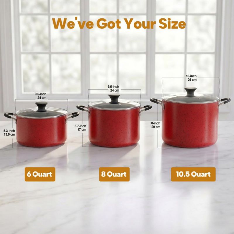 Olla Cook N Home de 105 L antiadherente con tapa