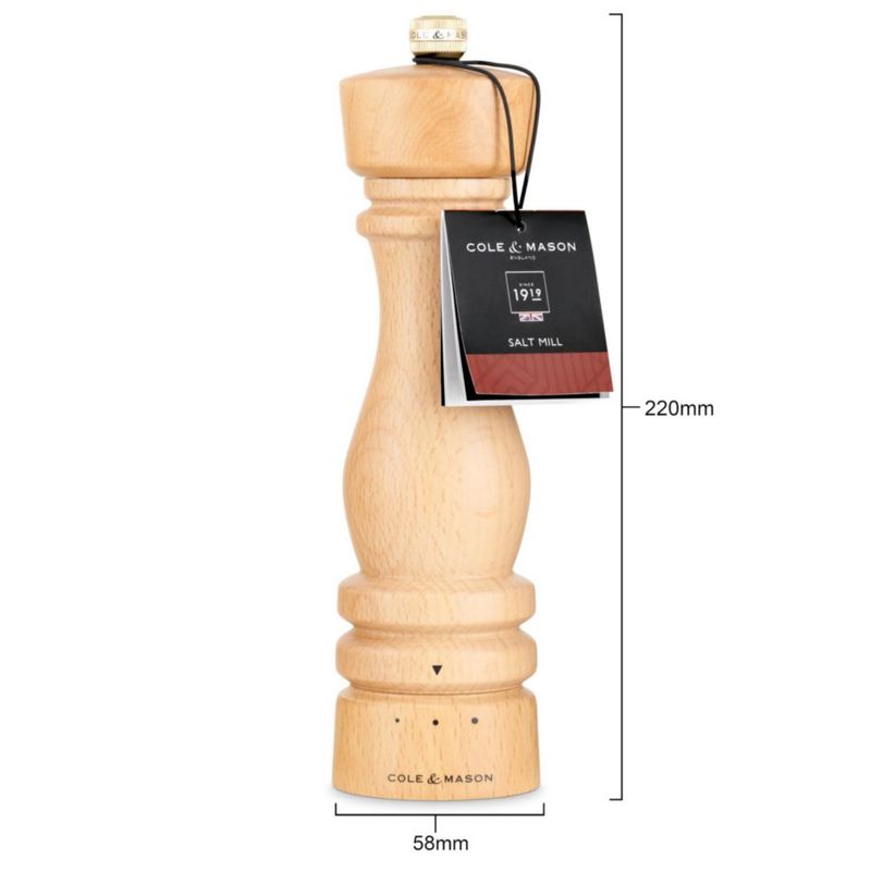 Molino de Sal Cole & Mason 20 cm Abedul Natural