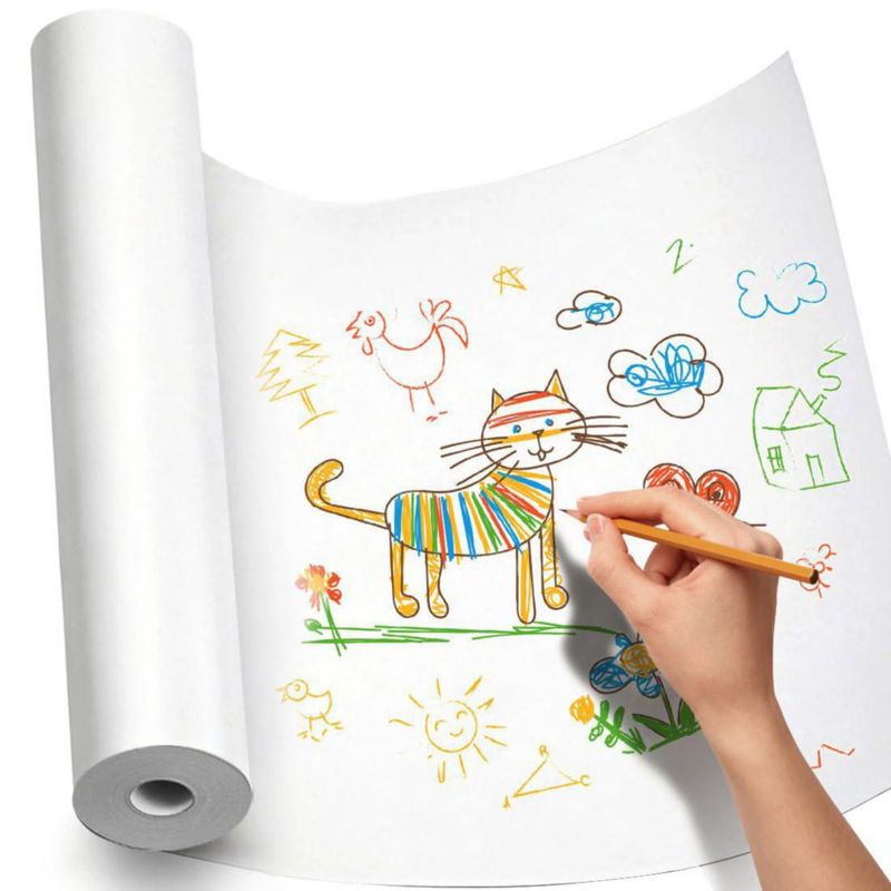 Rollo de Papel Kraft para Manualidades PH PERKHOMY 38 cm x 305 m Blanco