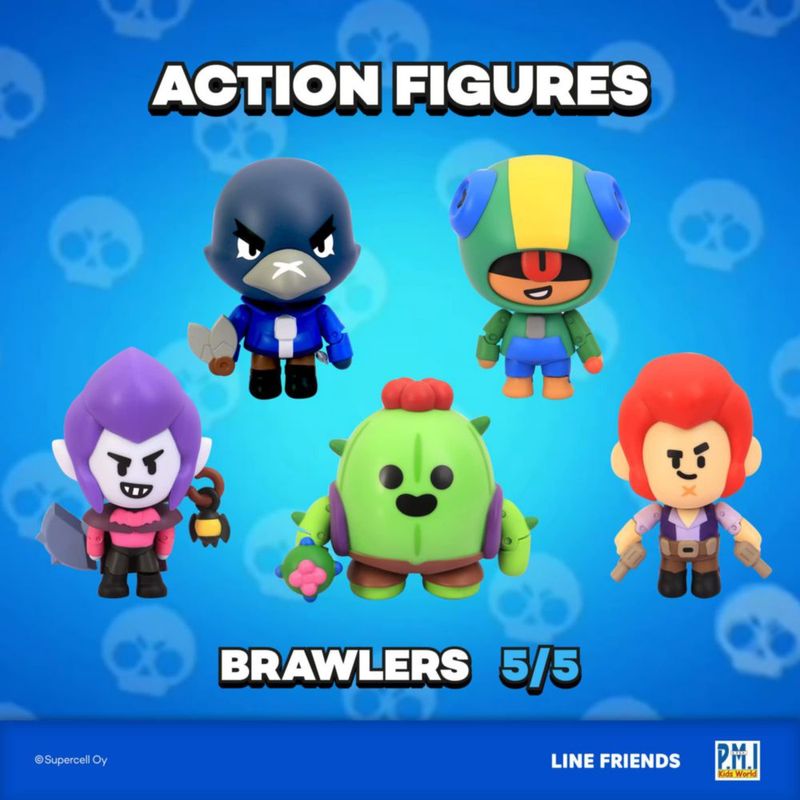Figuras de acción coleccionables P.M.I. Brawl Stars All Five de 1143 cm