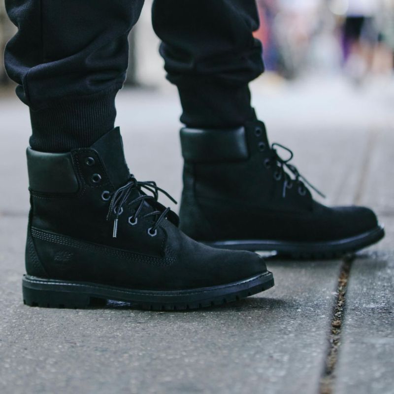 Bota Timberland Premium de 6 pulgadas negra impermeable