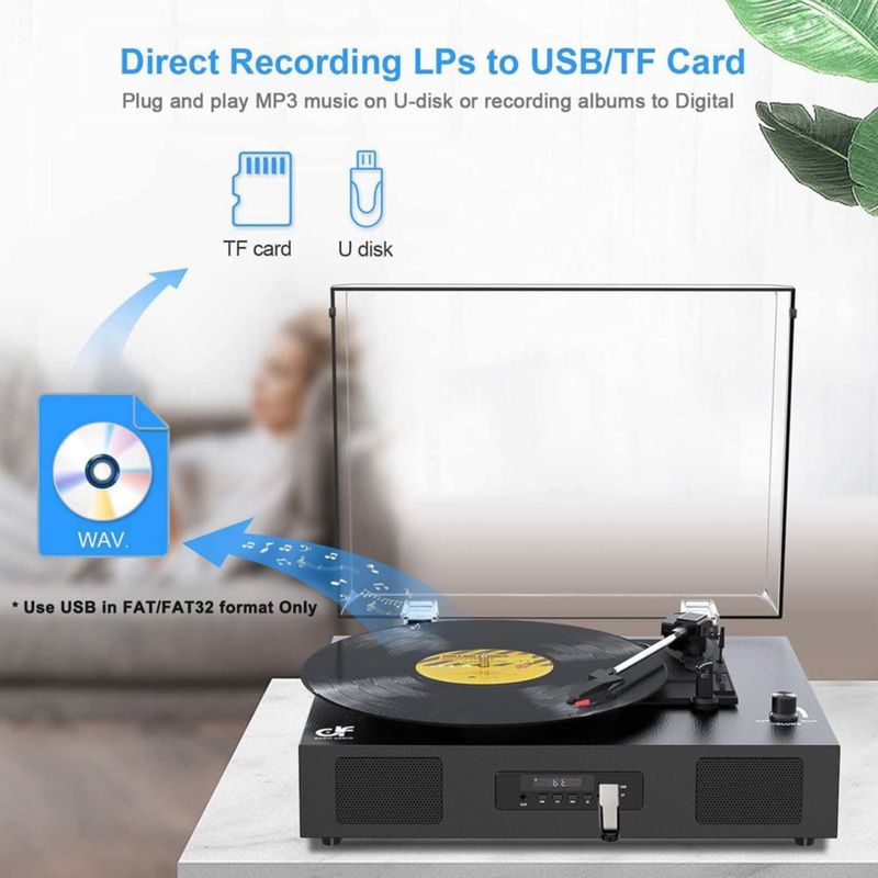 Tocadiscos DANFI AUDIO DF Bluetooth Tocadiscos color negro
