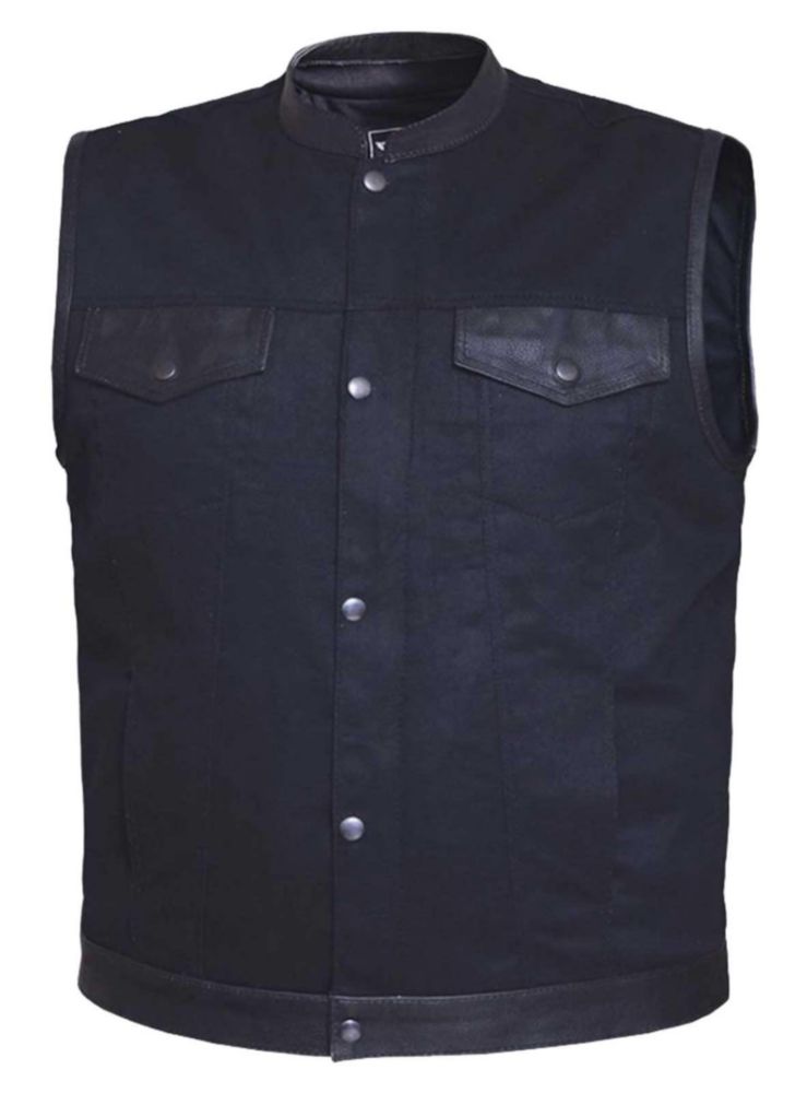 Chaleco UNIK International Denim Negro Mate Talla S