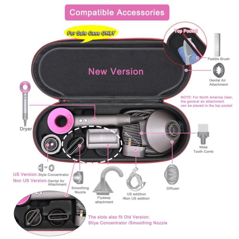 Funda rígida para secador de pelo Dyson Supersonic RLSOCO HD15 HD08