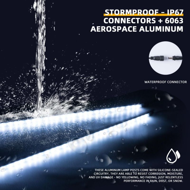 Kit de barra de luz LED Welmotive 55 cm Blanco/Ámbar IP67