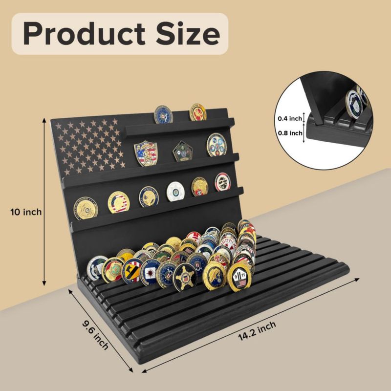 Expositor de monedas MOCAS de 13 filas para 80‑110 monedas negro