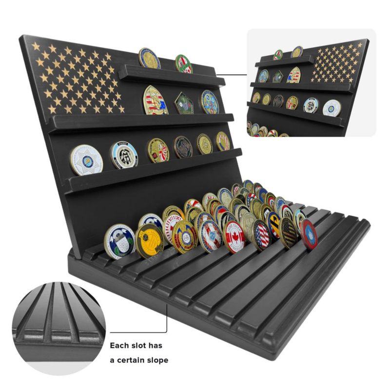 Expositor de monedas MOCAS de 13 filas para 80‑110 monedas negro