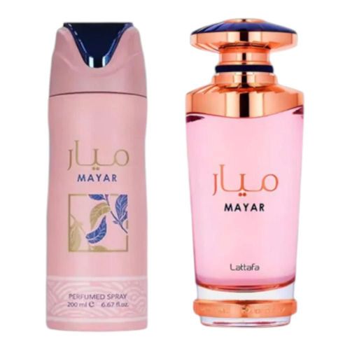 Lattafa gift set mayar 2 piezas body spray+perfume