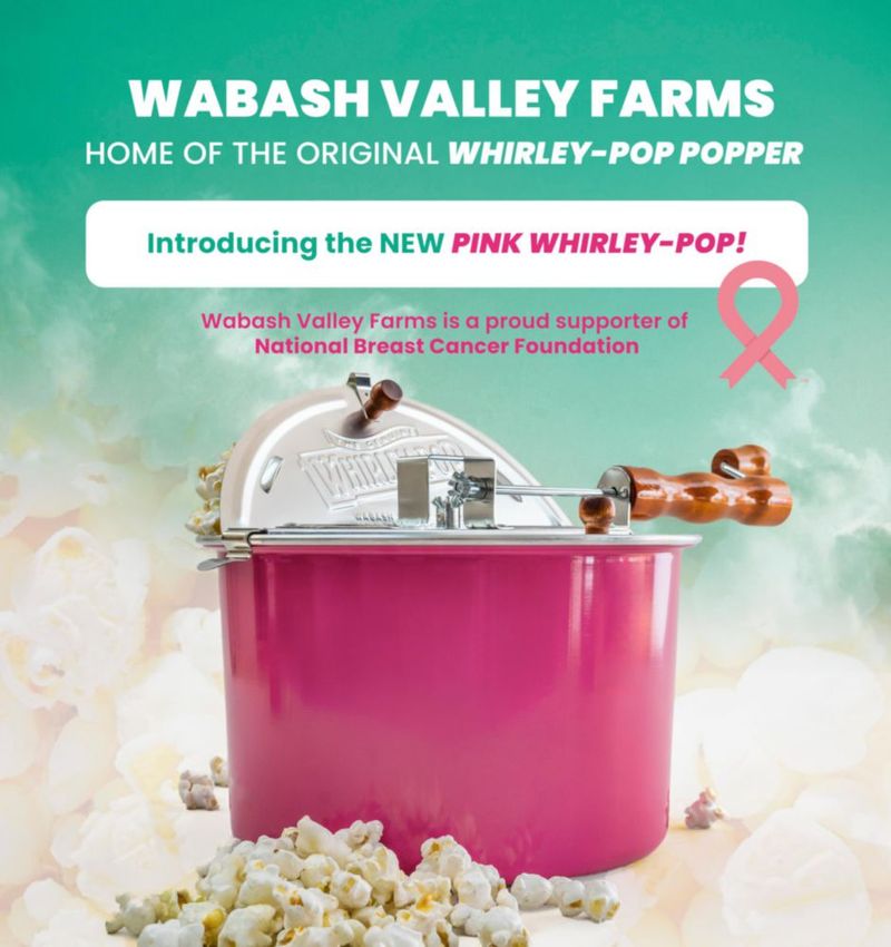 Máquina de Palomitas Wabash Valley Farms 6 L Rosa para Estufa