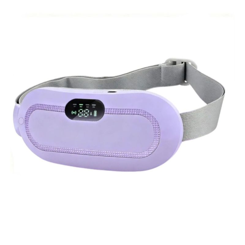Cinturon Eléctrico, Bolsa Termica Regulable Alivio Cojin Termico Para Colicos Color Morado