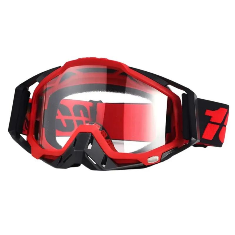 Googles Motocross De Tácticas Ajustables Para Sport Gafas, Color Rojo