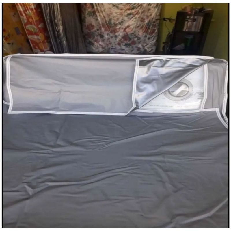 Cubre Lavadora De Vinil, Color Gris