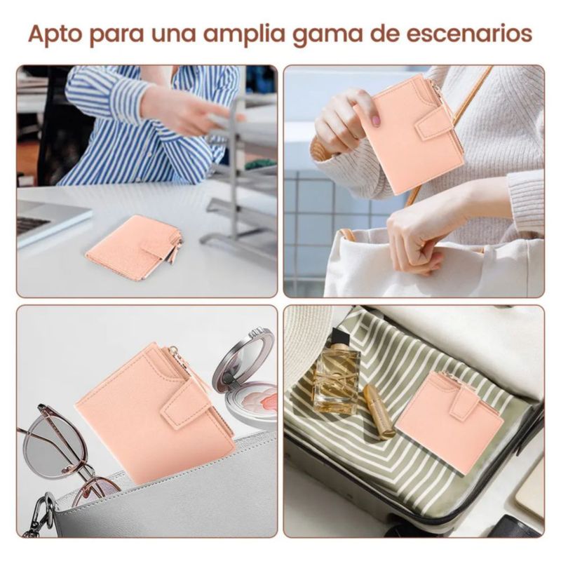 Carteras Monedero Tarjetero para Dama  Color Rosa