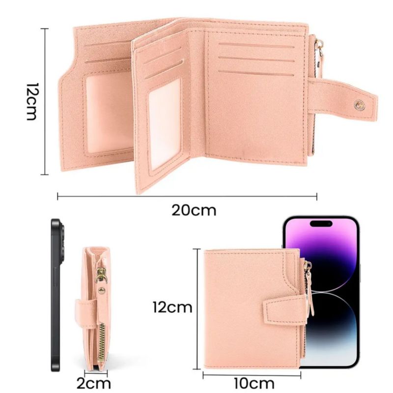 Carteras Monedero Tarjetero para Dama  Color Rosa