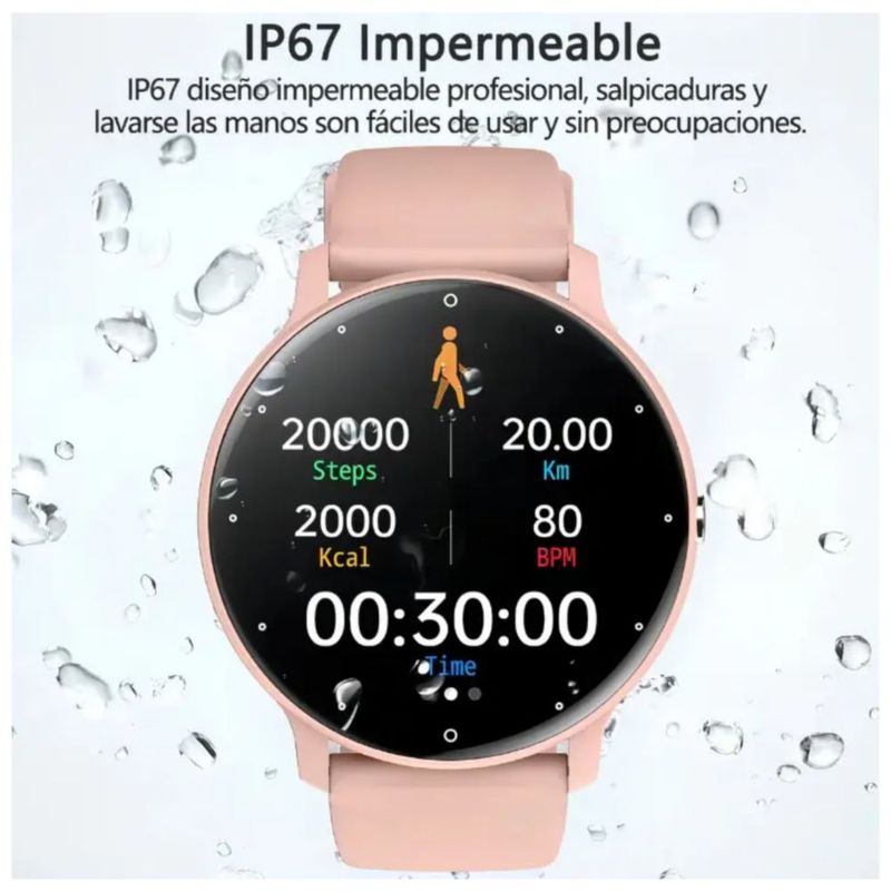 Reloj Inteligente para Mujer Smartwatches Color Rosa