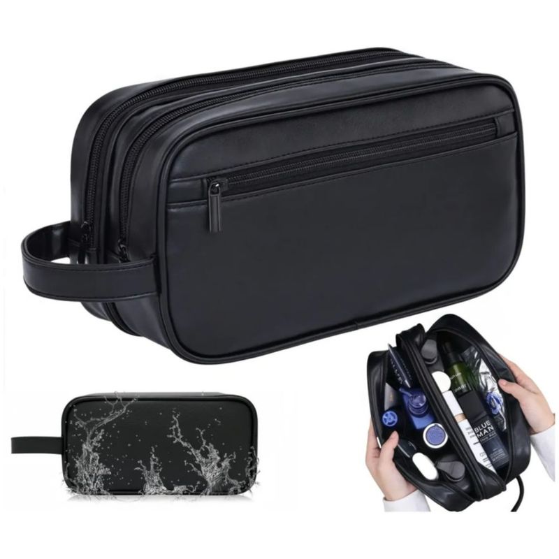 Neceser Para Hombre Organizador De Viaje Color Negro