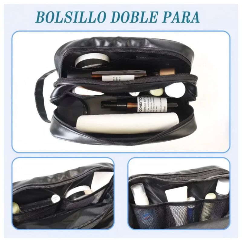 Neceser Para Hombre Organizador De Viaje Color Negro