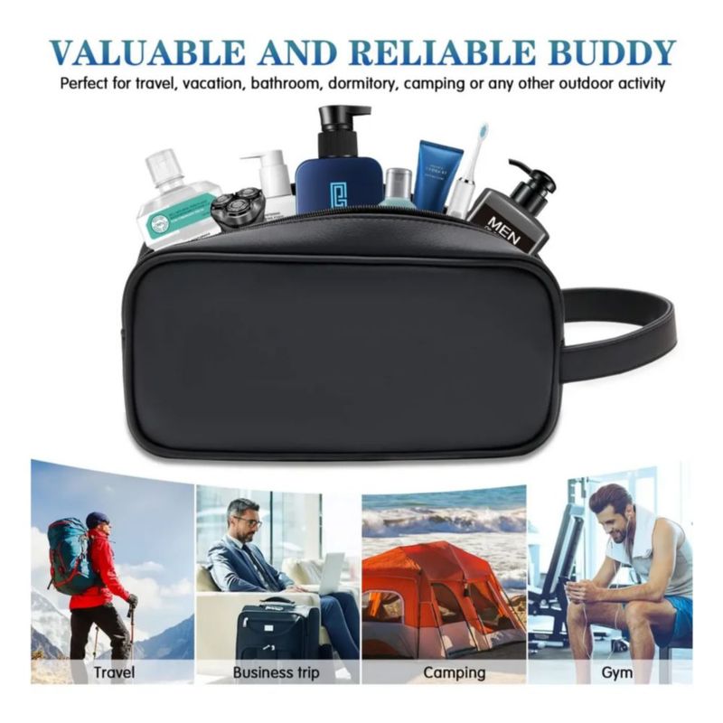 Neceser Para Hombre Organizador De Viaje Color Negro