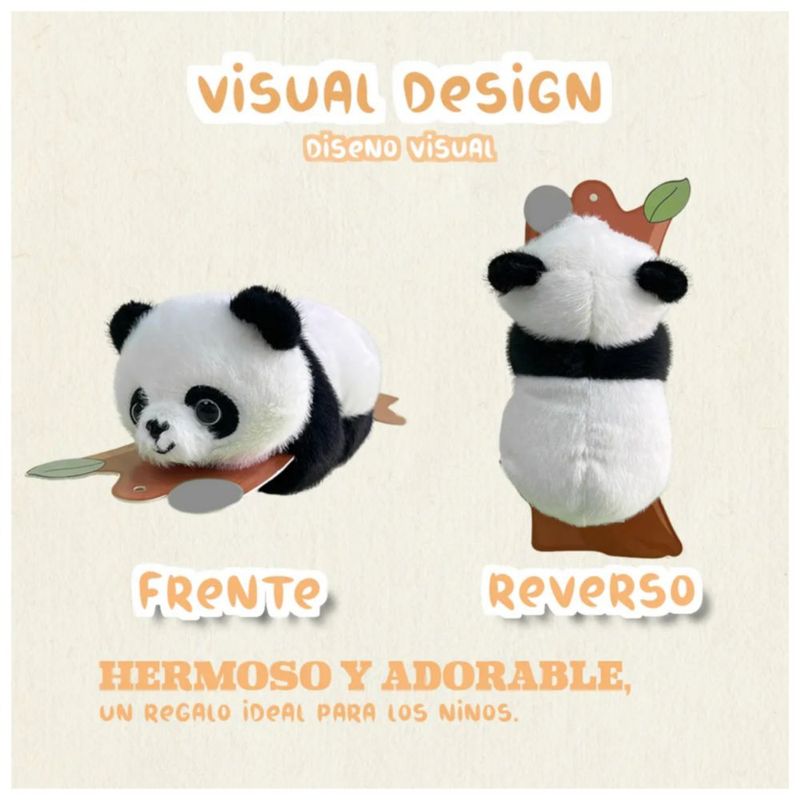 Pulsera De Peluche Color Blanco y negro