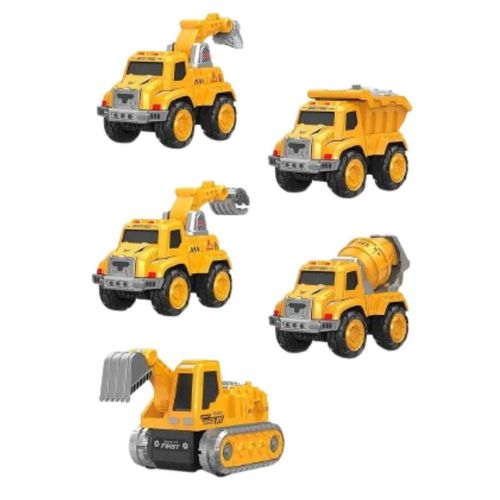 Set De Juguetes Robóticos Transformadores 5 En 1 Amarillo