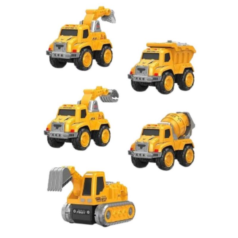 Set De Juguetes Robóticos Transformadores 5 En 1 Amarillo