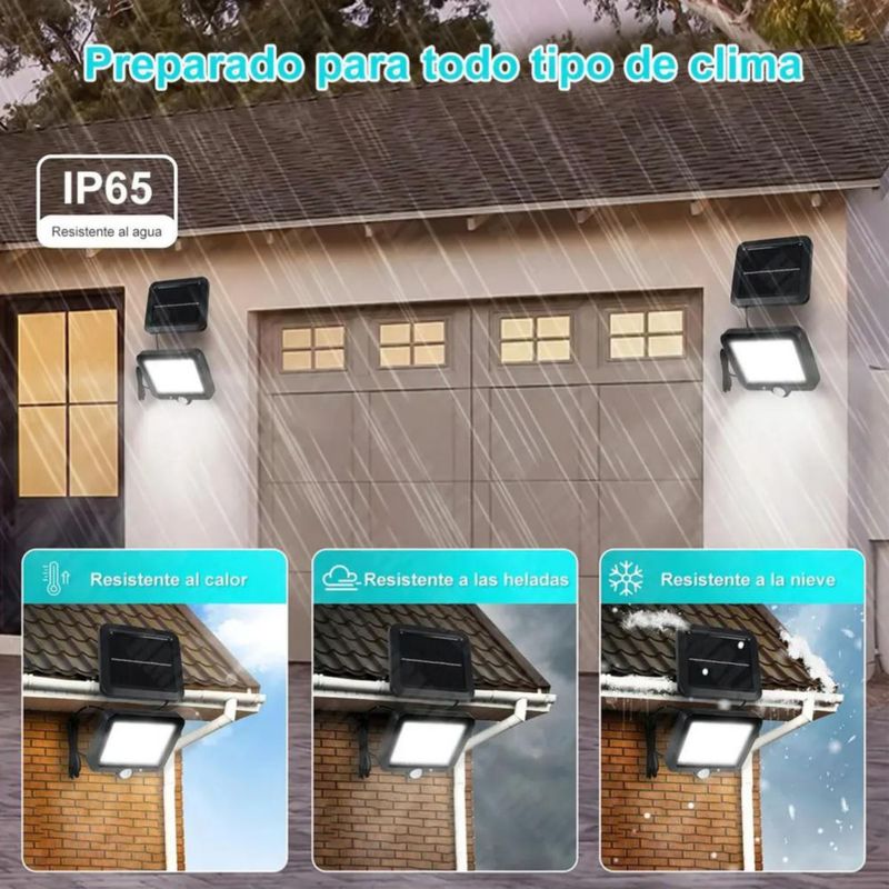 Lámpara Solar De Pared Exteriores Sensor Luz 3 Modos 2pcs Negro
