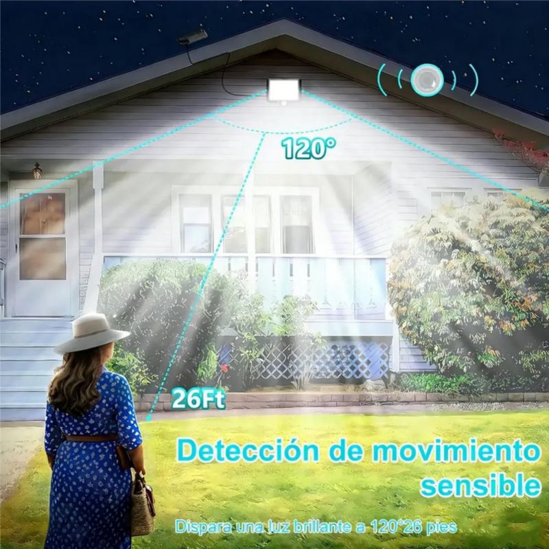 Lámpara Solar De Pared Exteriores Sensor Luz 3 Modos 2pcs Negro