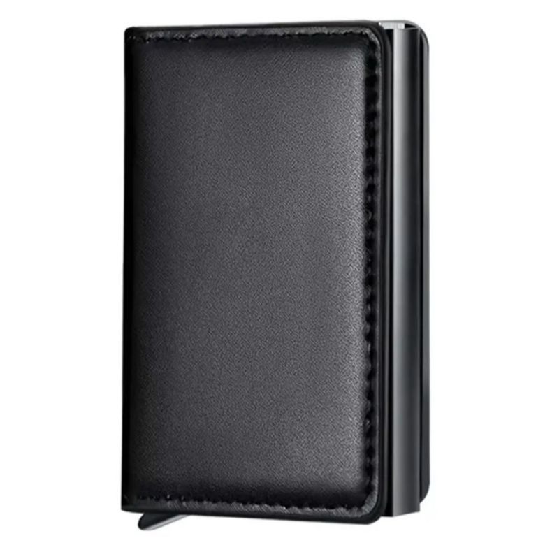 Cartera Para Hombre Con Protección Rfid Color Negro
