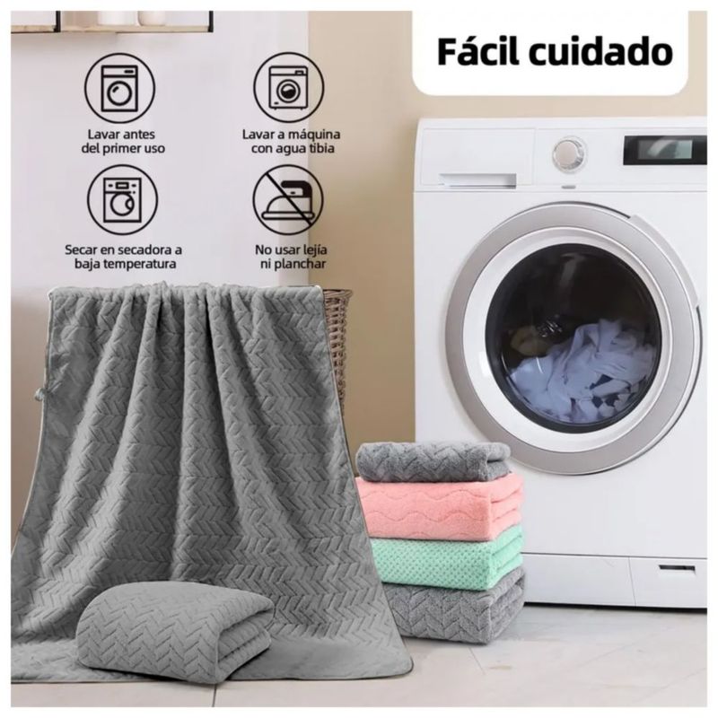 Juego De 4 Toallas Para Baño Grandes Multicolor