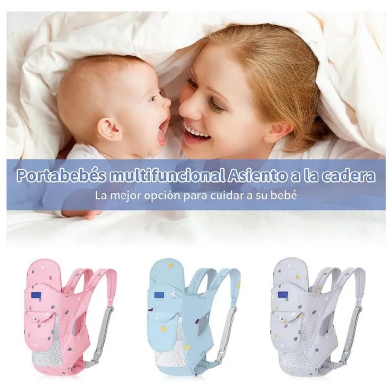 Cangurera Ergonómica Portabebés Rosa