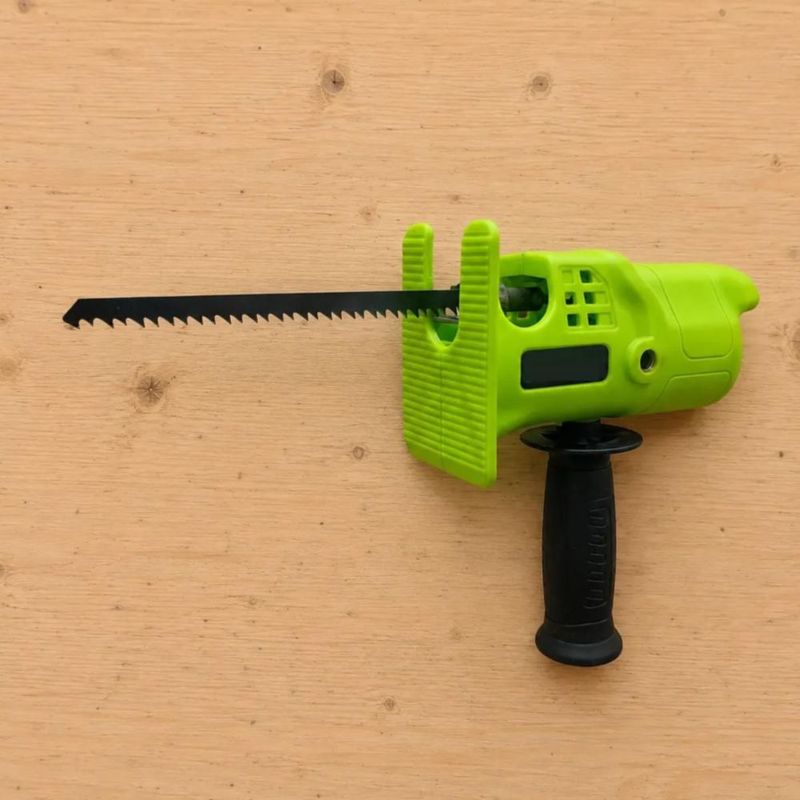 Adaptador Taladro Sierra Sable Reciproca Convertidor Verde
