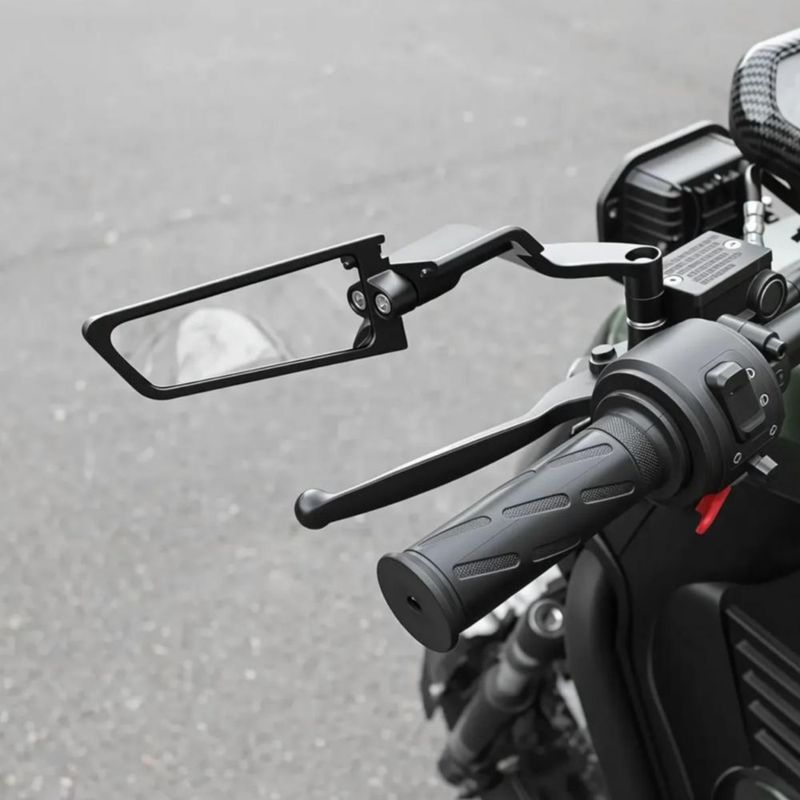 Alerón De Espejo Retrovisor Invisible Modificado Universal Negro