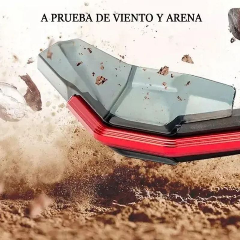 Par Cubre Puños Guardamanos Universal 2 Pcs Rojo