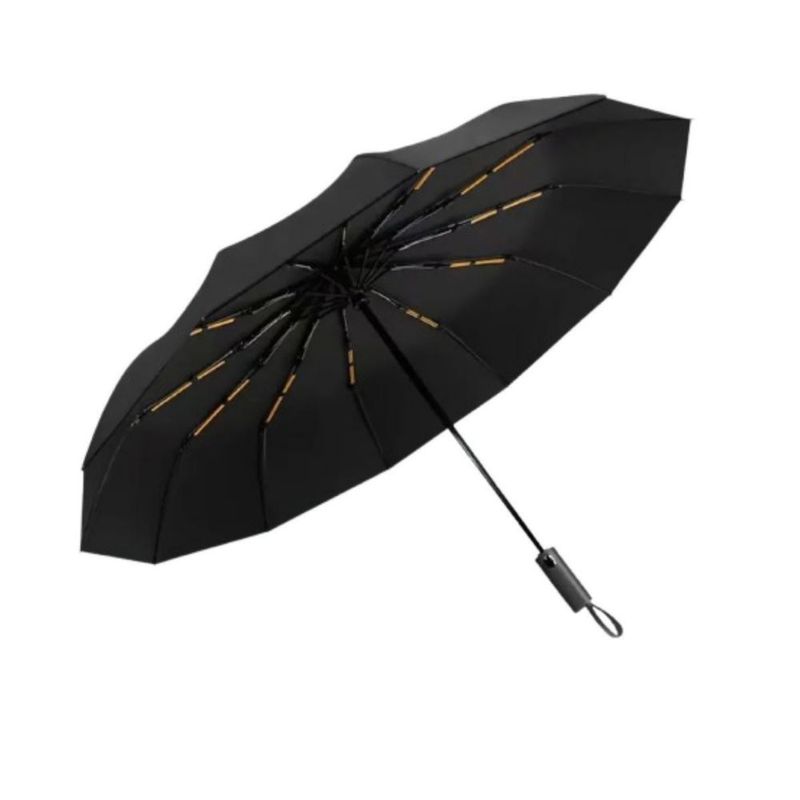 Paraguas Sombrilla Protección Uv Automático Con 24 Varillas Negro