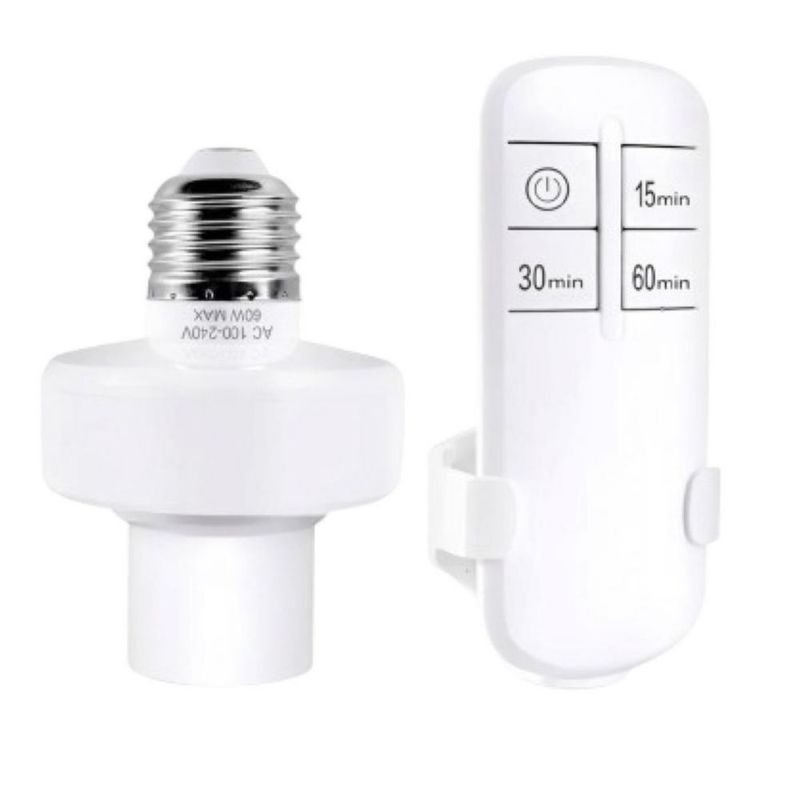 Socket De Foco A Control Remoto Inalámbrico Inteligente E27 Blanco