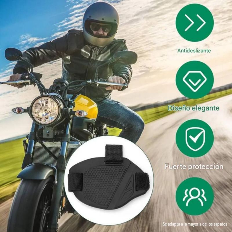 Protector De Calzado Cubre Calzado Para Motocicleta 6pz Negro