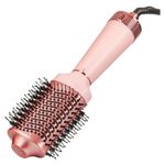 Cepillo Eléctrico Barril Secador Voluminizador Keratina Ceramica Color Rosa