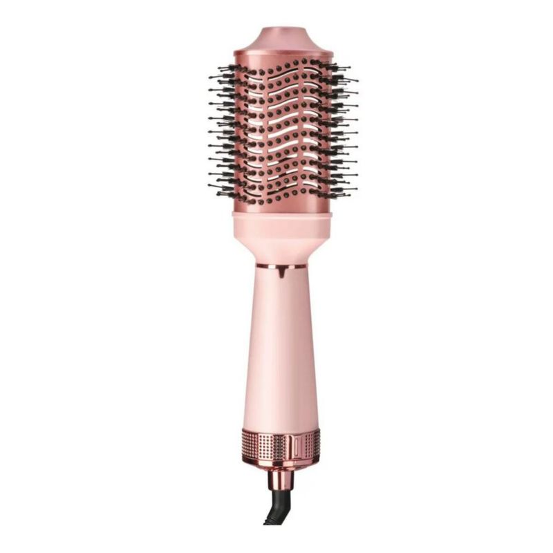 Cepillo Eléctrico Barril Secador Voluminizador Keratina Ceramica Color Rosa