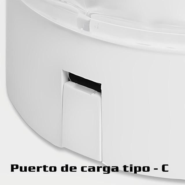 Lámpara de Mesa con Efecto de Llama Circular y Proyección de Ondas de Agua,Luz Nocturna para Dormitorio,Ambiente Relajante.HOGAWAY
