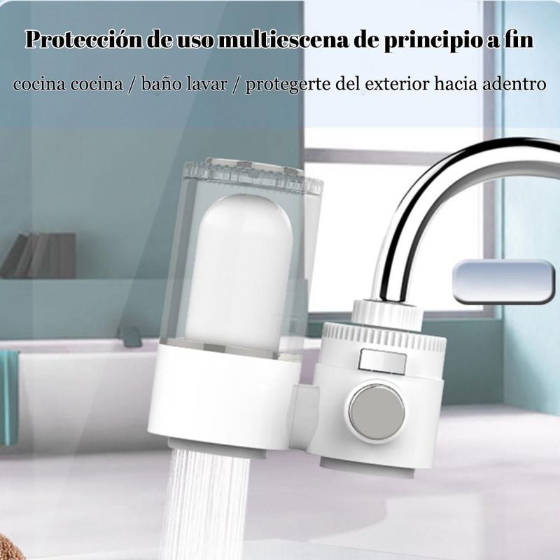Filtro de Grifo con Cartucho de Cerámica para Agua Potable,Purificador para Cocina,Ideal para Uso Doméstico y Agua Directa.HOGAWAY