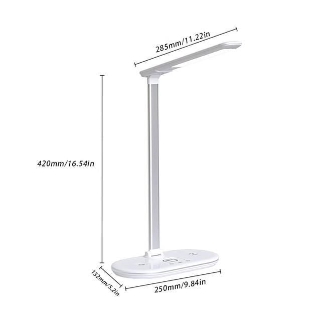 Lámpara de Escritorio Inteligente 3 en 1 con Diseño Plegable,Luz de Estudio con Protección Ocular y Brillo Ajustable,Ideal para Lectura ,HOGAWAY