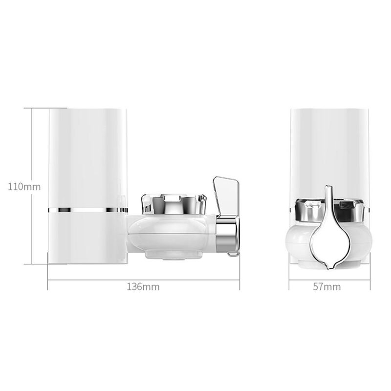 Filtro de Agua para Grifo de Uso Doméstico,Purificador de Agua Potable,Ideal para Cocina, Baño y Agua Corriente.BLANCO.HOGAWAY