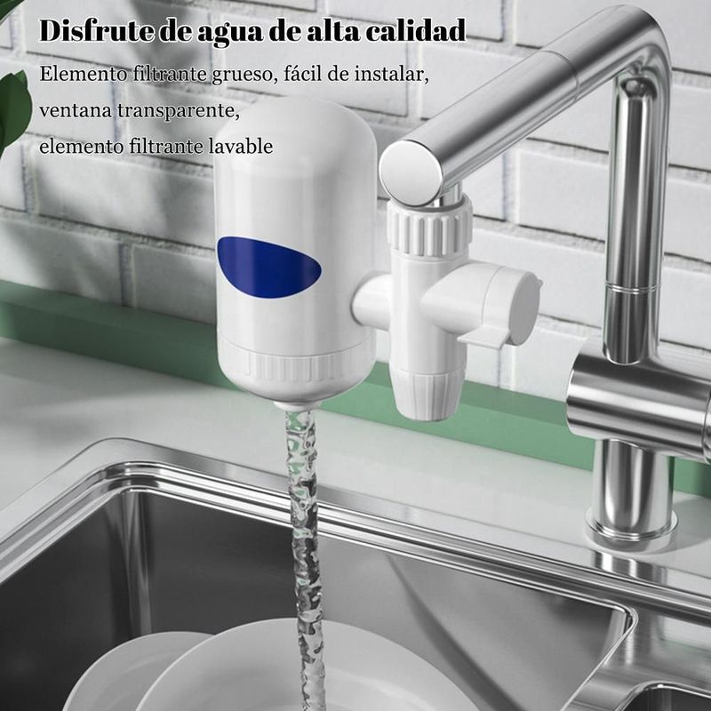 Purificador de Agua de Grifo para Uso Doméstico,Filtro de Prelavado,Ideal para Cocina y Agua PotableHOGAWAY