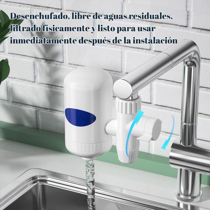 Purificador de Agua de Grifo para Uso Doméstico,Filtro de Prelavado,Ideal para Cocina y Agua PotableHOGAWAY