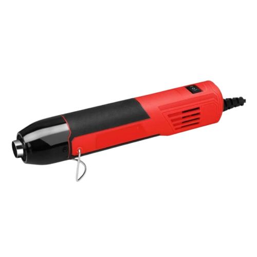Mini Pistola De Calor 350w Temperatura Regulable Con 2 Boquillas Color Rojo